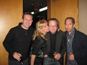 With Melissa Dimarco and her camera man at Christmas Daddies